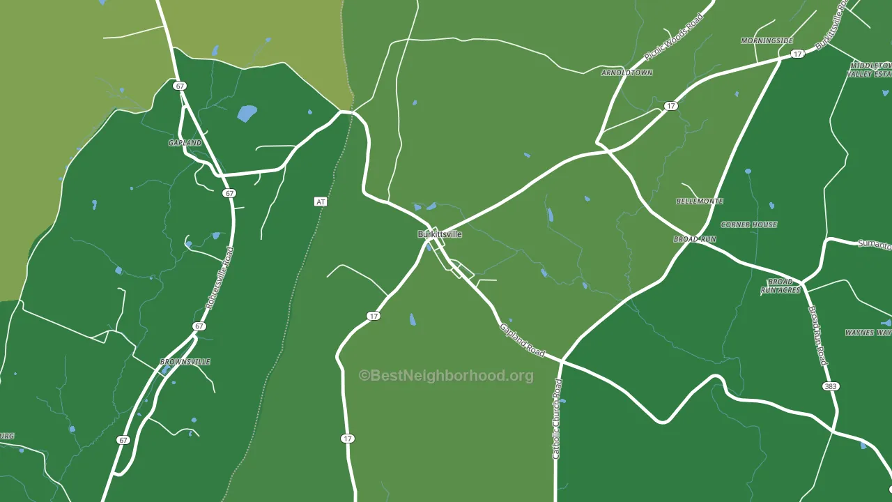 21718, MD block-group voter-turnout map