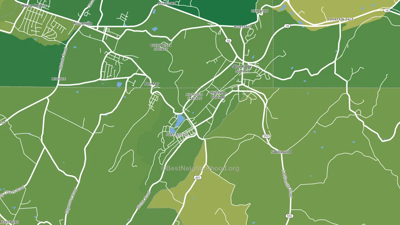 21719, MD block-group voter-turnout map