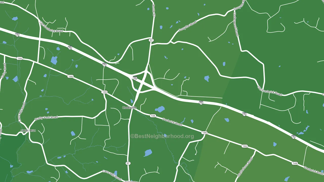 21723, MD block-group voter-turnout map