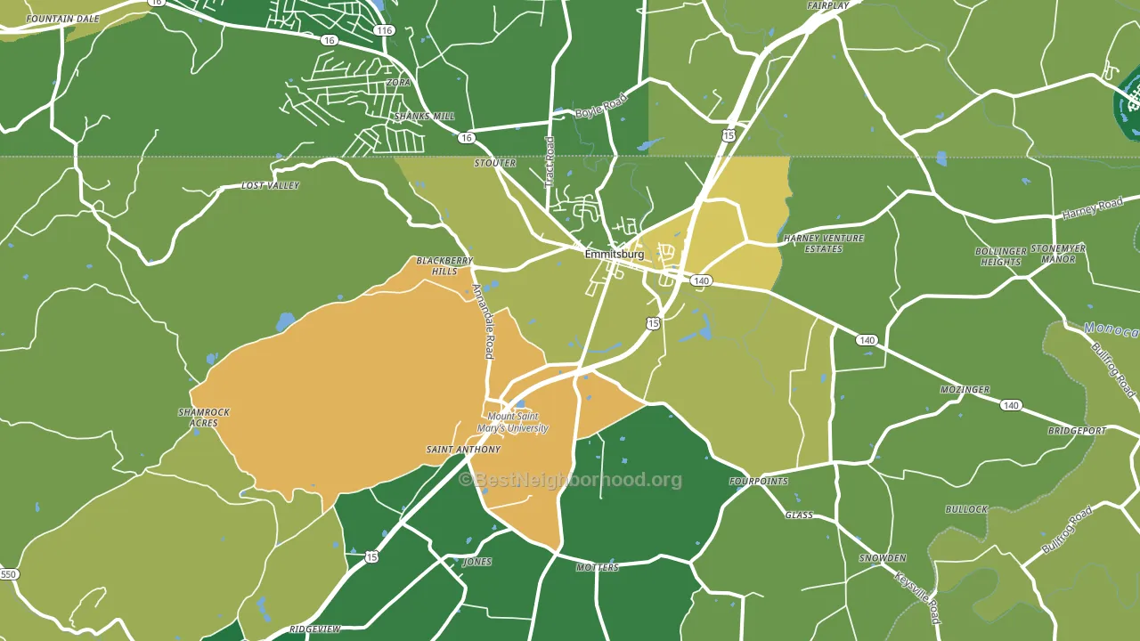 21727, MD block-group voter-turnout map