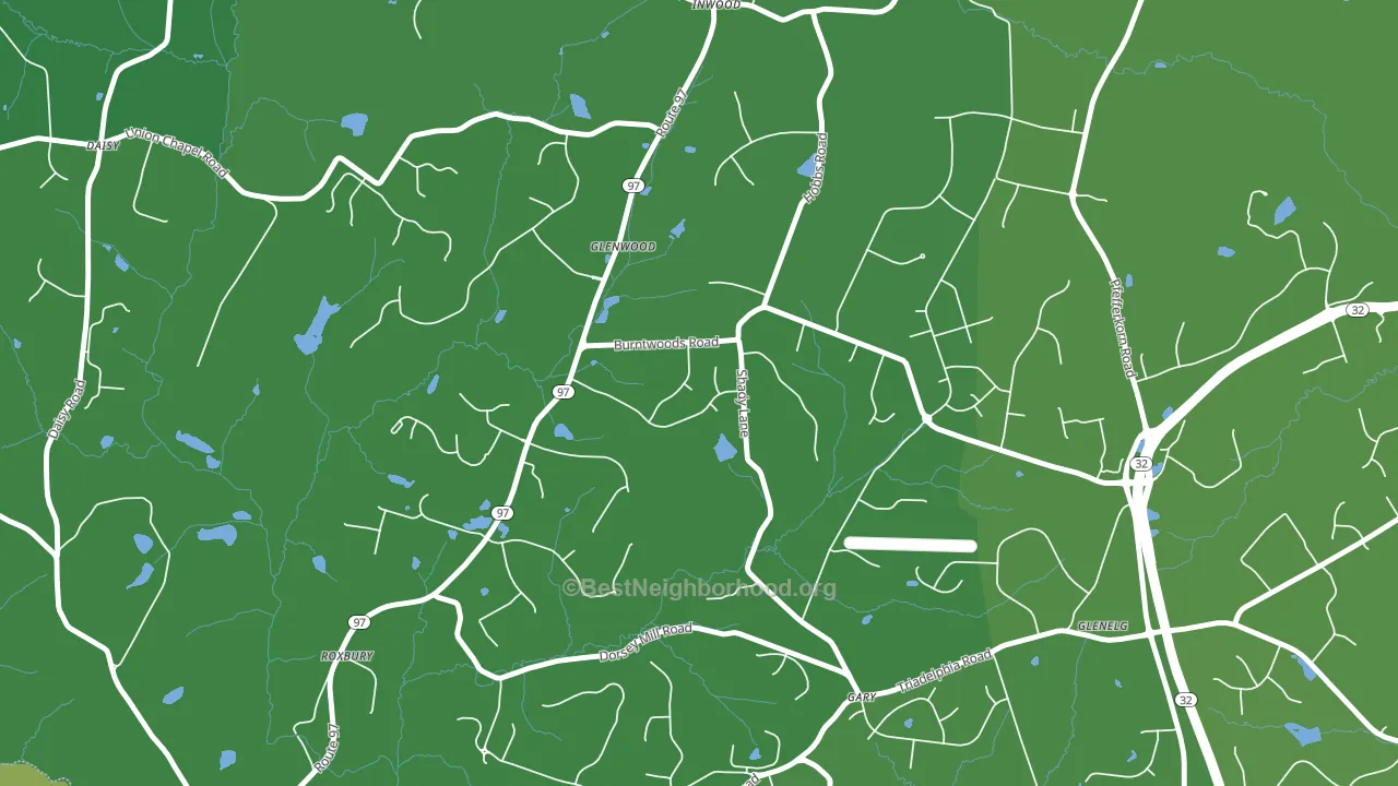 21738, MD block-group voter-turnout map