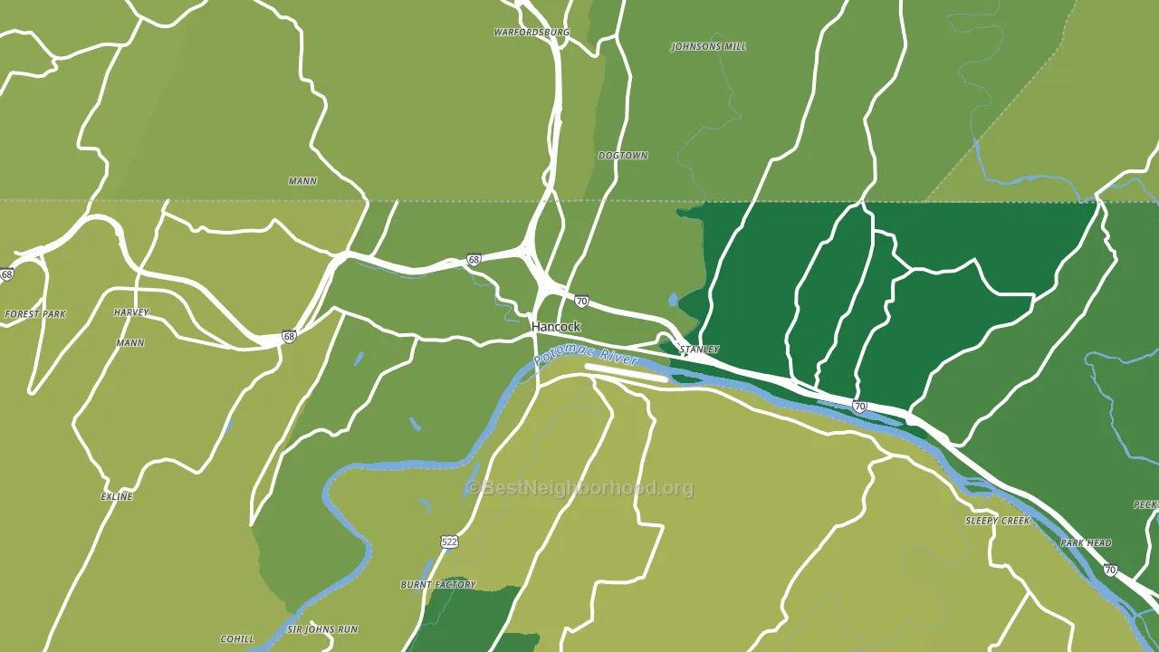 21750, MD block-group voter-turnout map