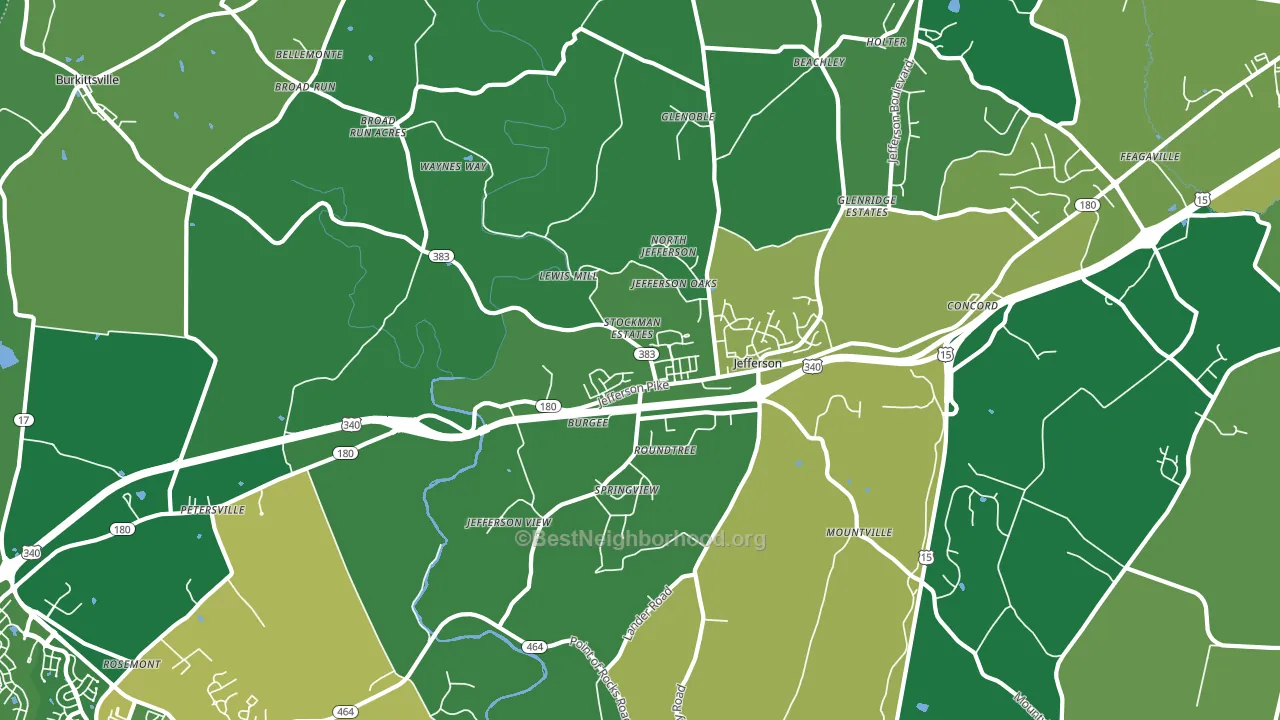21755, MD block-group voter-turnout map