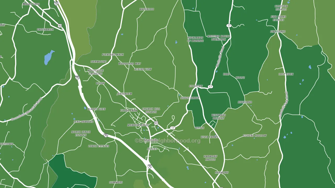 21773, MD block-group voter-turnout map