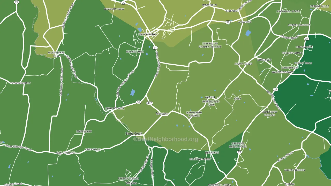 21776, MD block-group voter-turnout map
