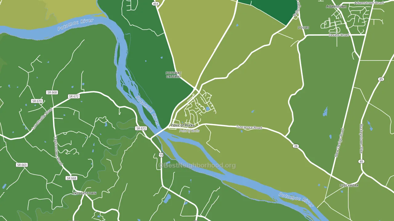 21777, MD block-group voter-turnout map