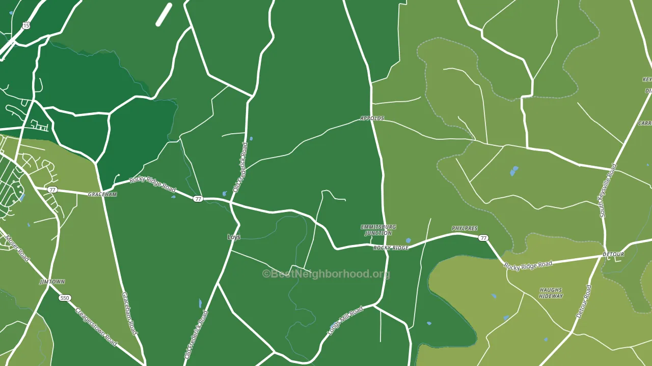 21778, MD block-group voter-turnout map
