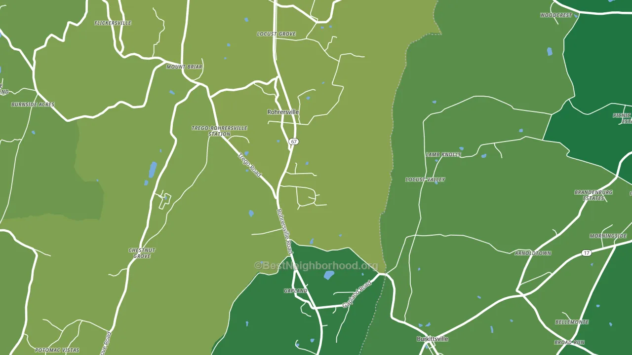 21779, MD block-group voter-turnout map