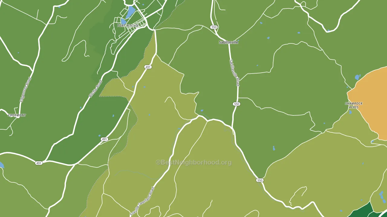 21780, MD block-group voter-turnout map