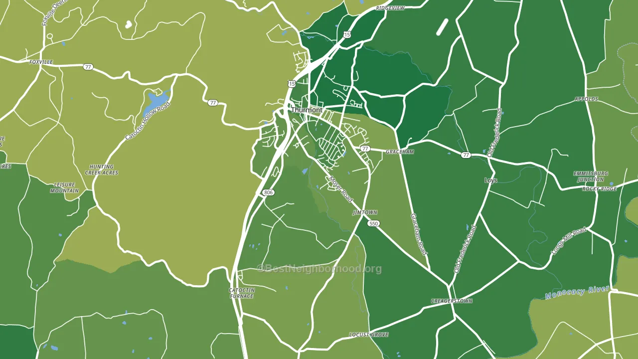 21788, MD block-group voter-turnout map