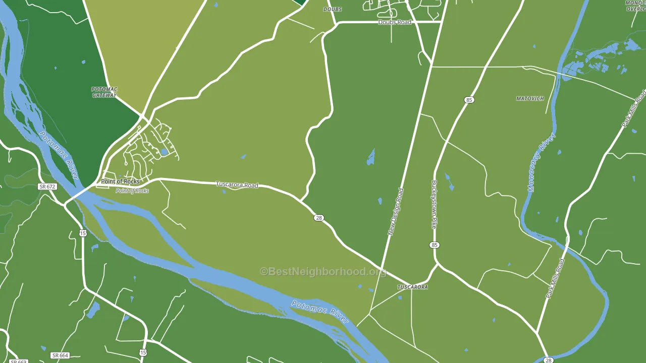 21790, MD block-group voter-turnout map