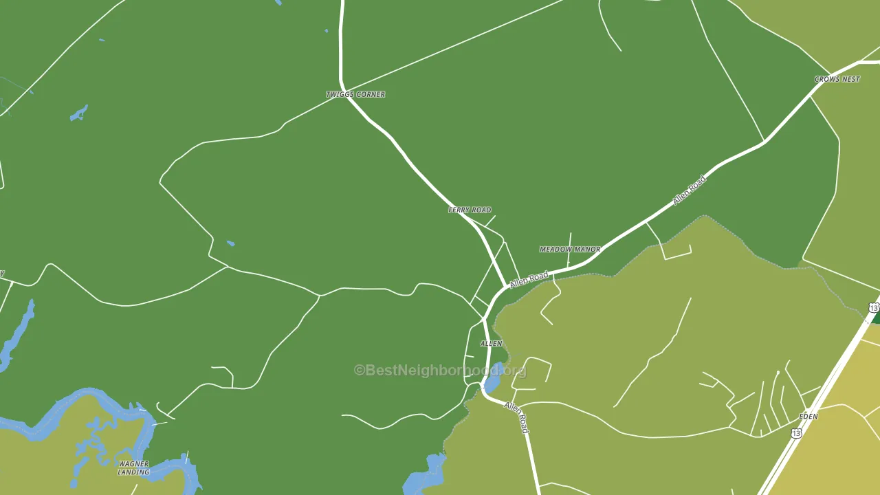 21810, MD block-group voter-turnout map