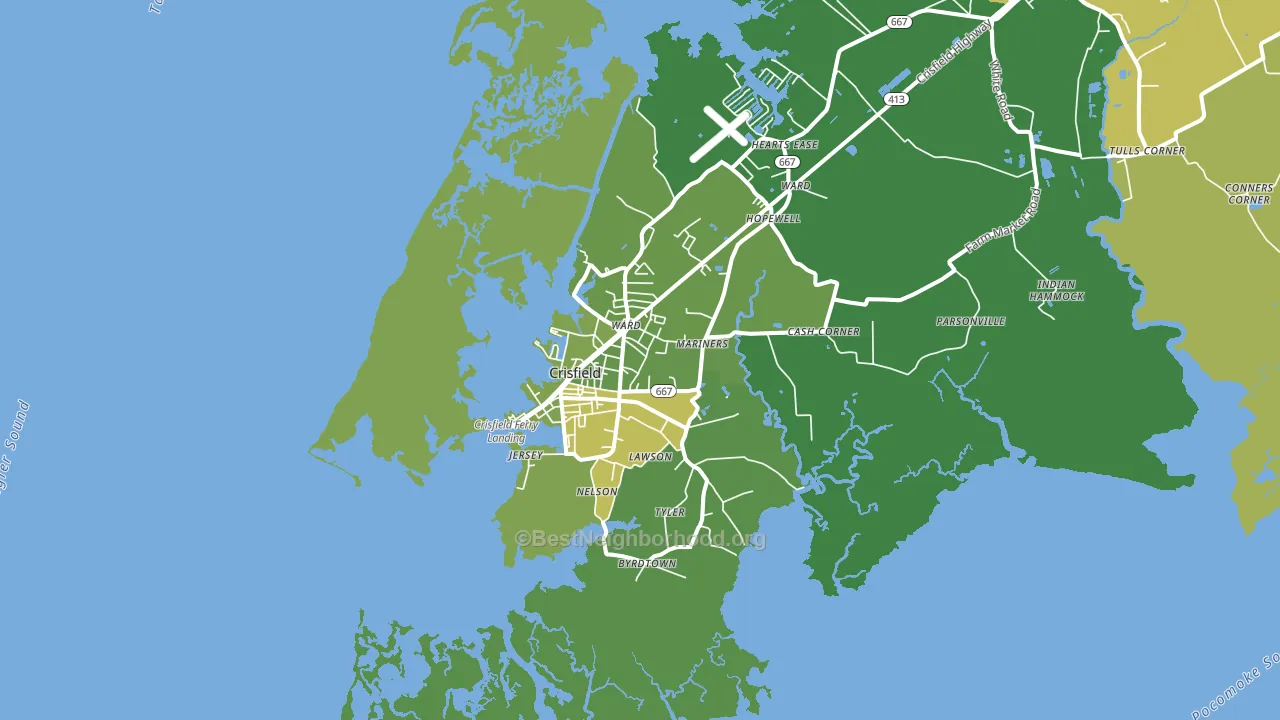 21817, MD block-group voter-turnout map
