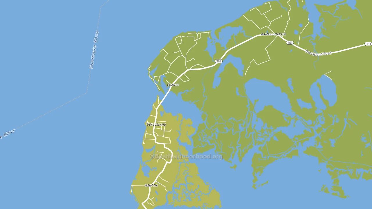 21821, MD block-group voter-turnout map