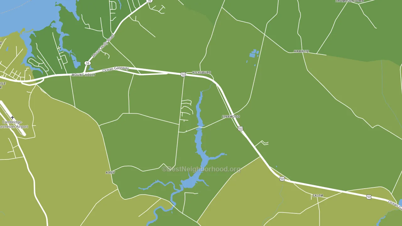 21835, MD block-group voter-turnout map