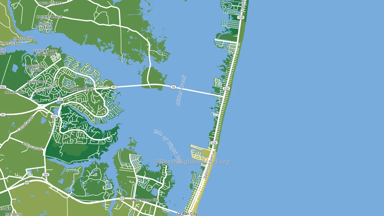 21842, MD block-group voter-turnout map