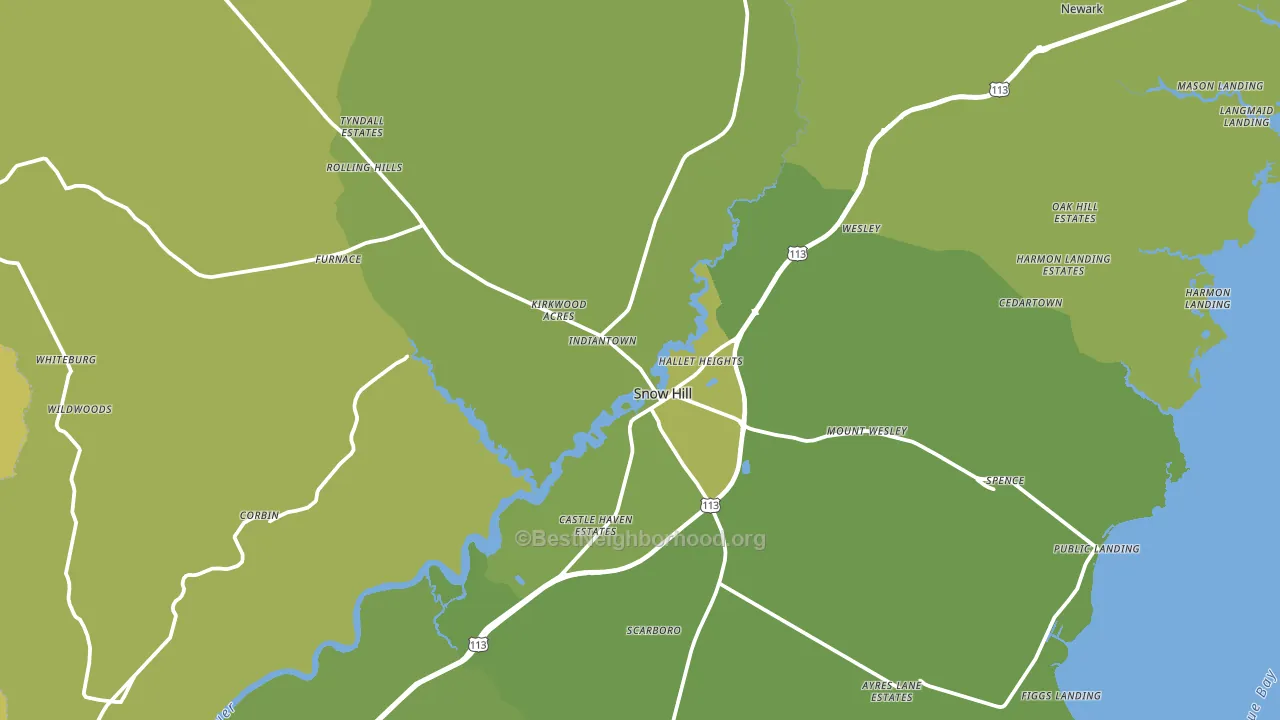 21863, MD block-group voter-turnout map
