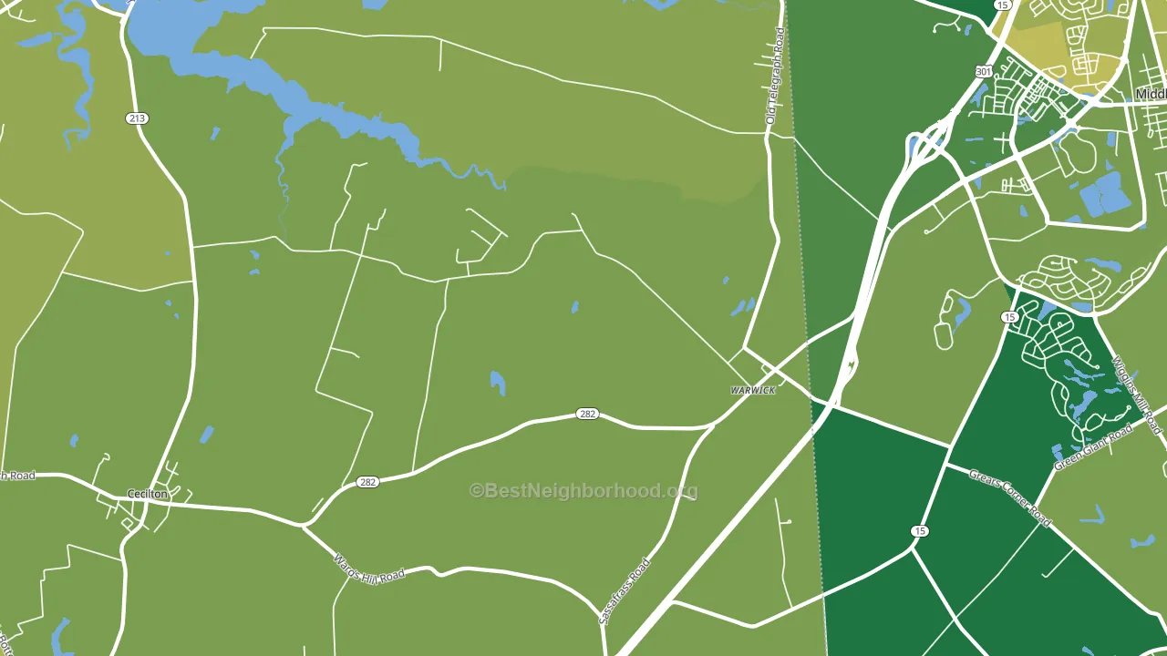 21912, MD block-group voter-turnout map