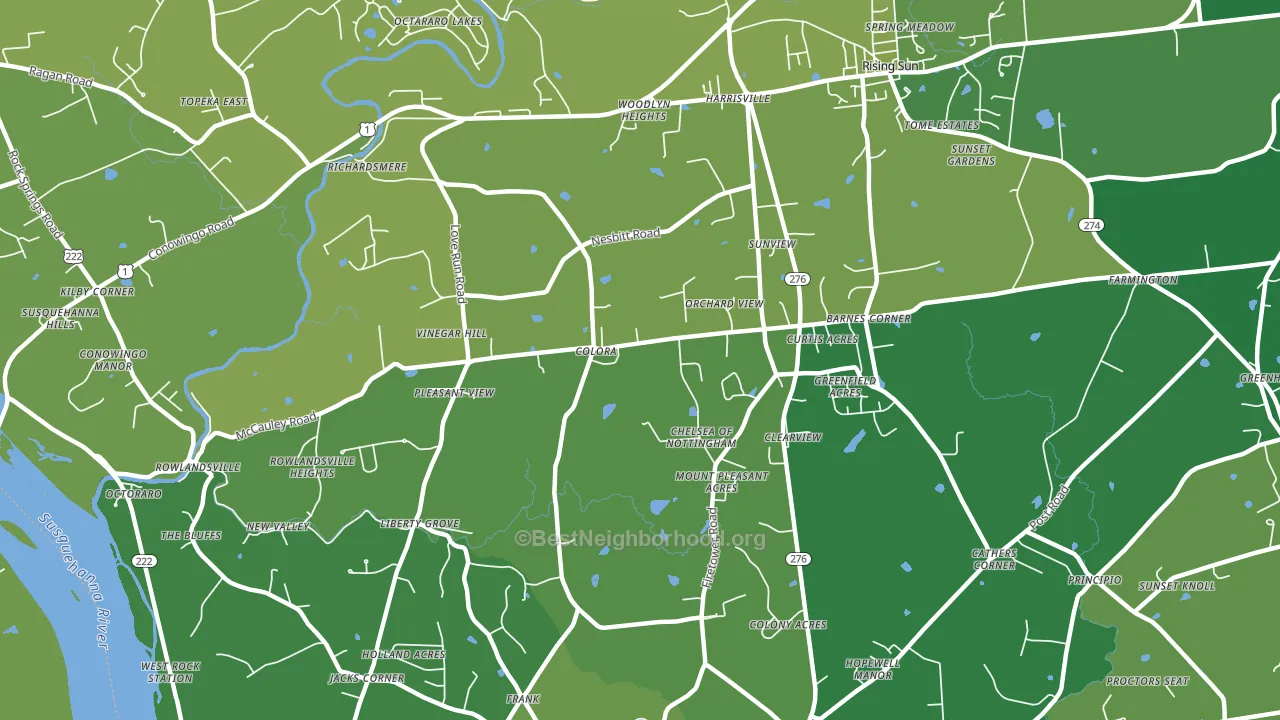 21917, MD block-group voter-turnout map