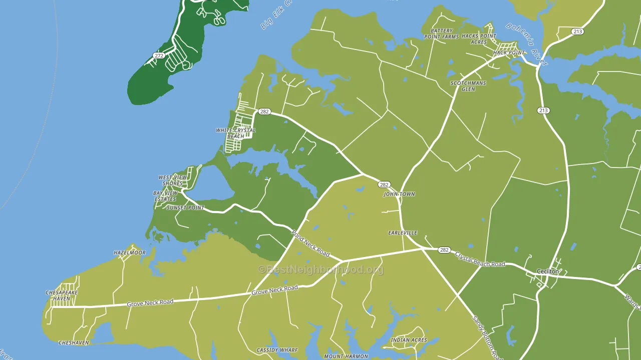 21919, MD block-group voter-turnout map