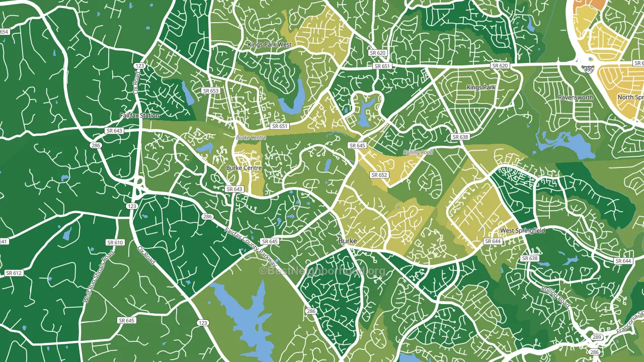 22015, VA block-group voter-turnout map