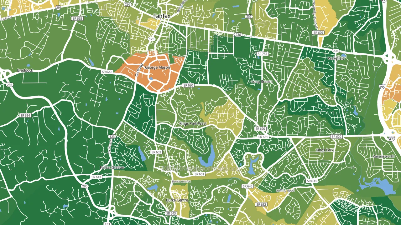 22032, VA block-group voter-turnout map