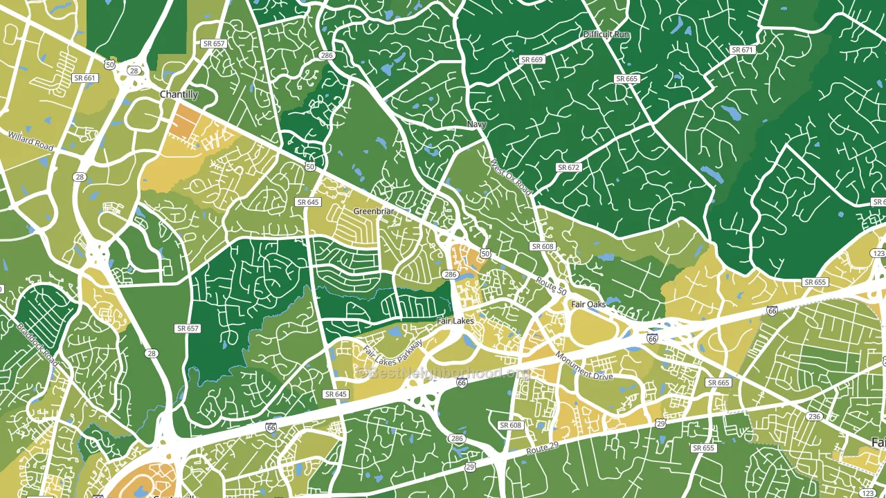 22033, VA block-group voter-turnout map