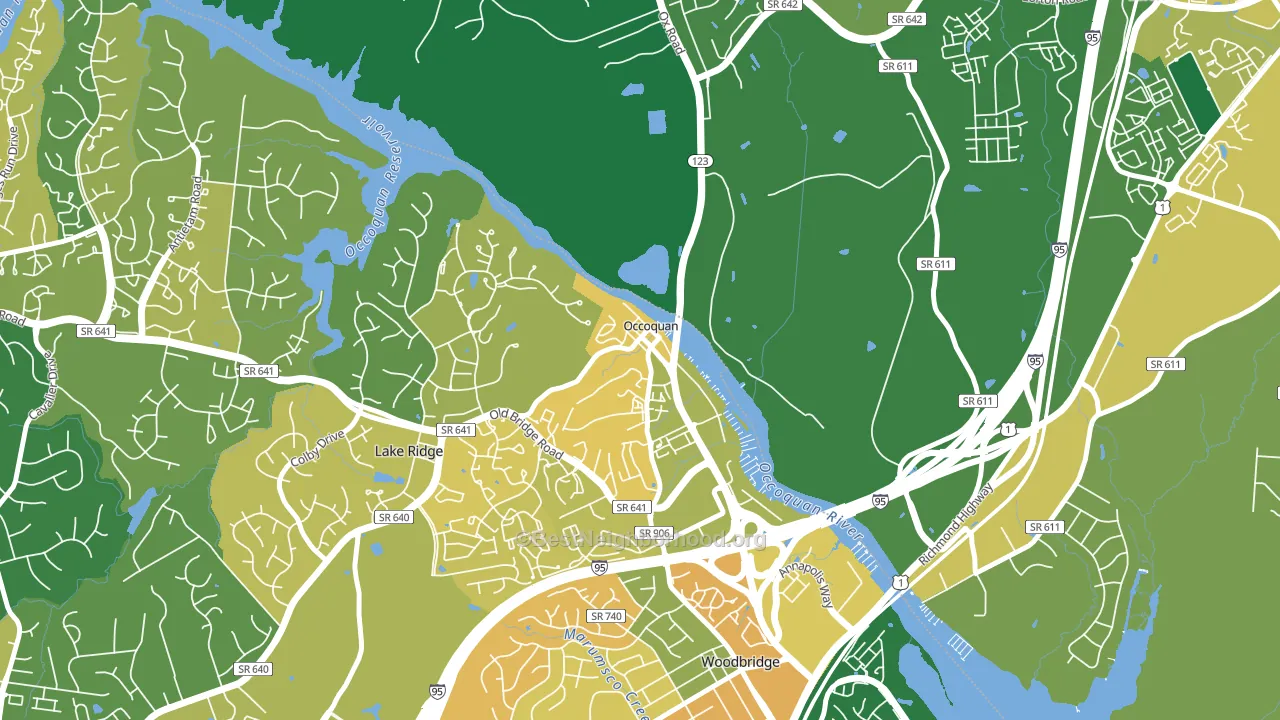 22125, VA block-group voter-turnout map