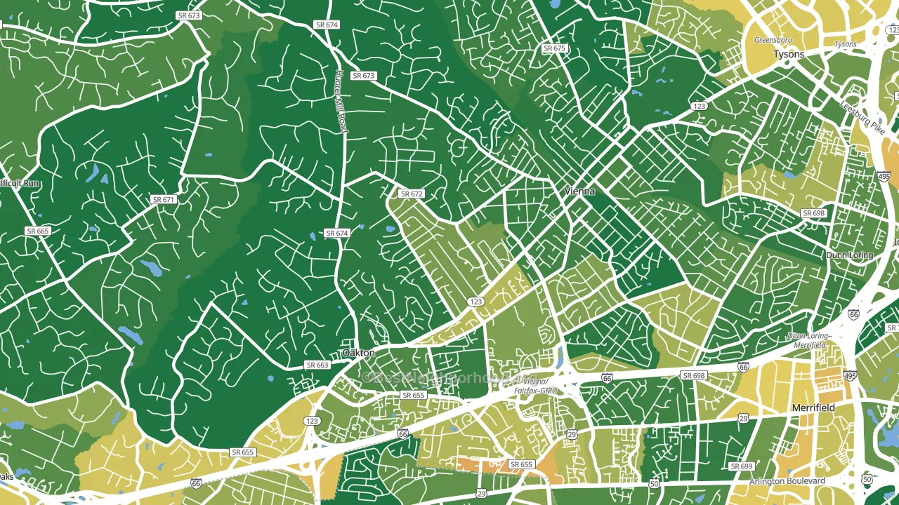 22181, VA block-group voter-turnout map