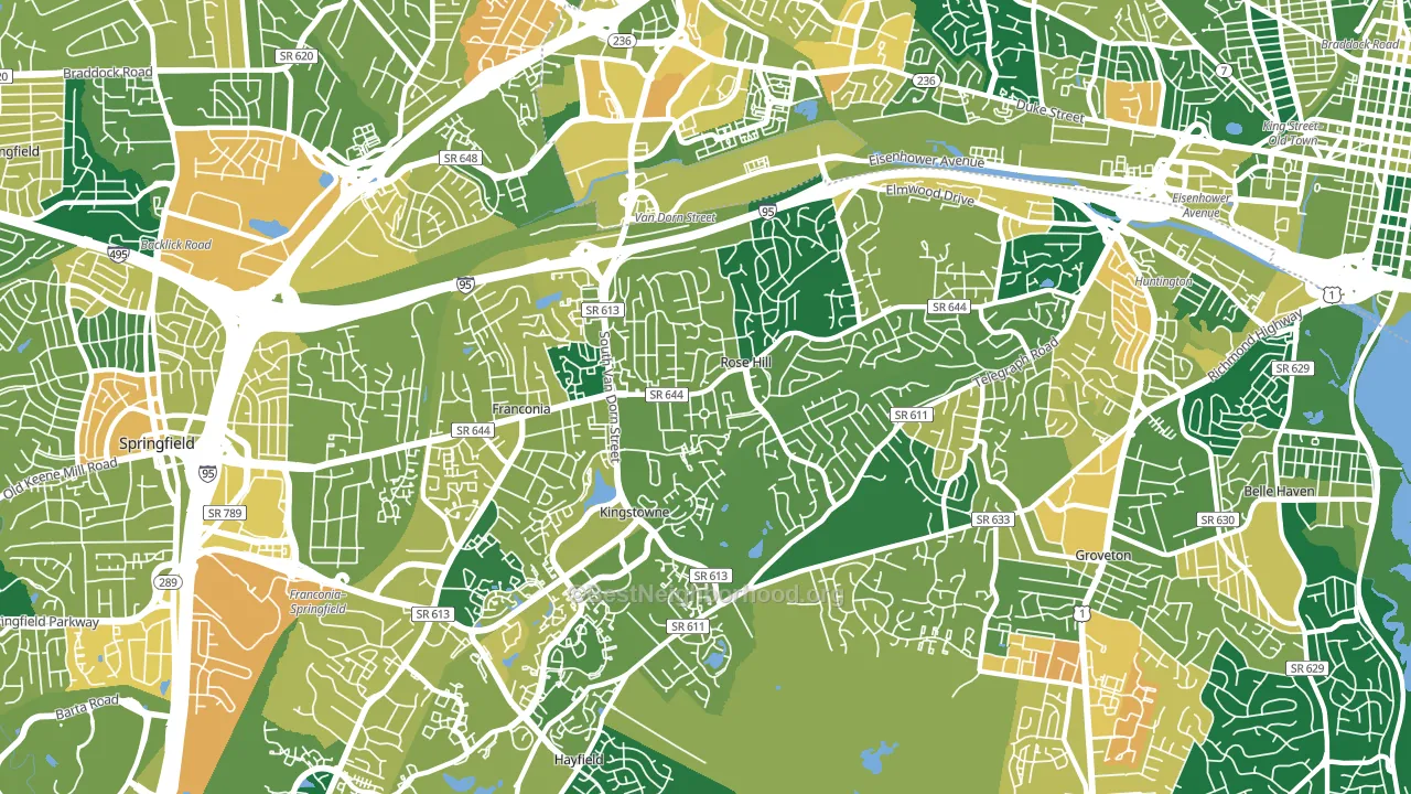 22310, VA block-group voter-turnout map