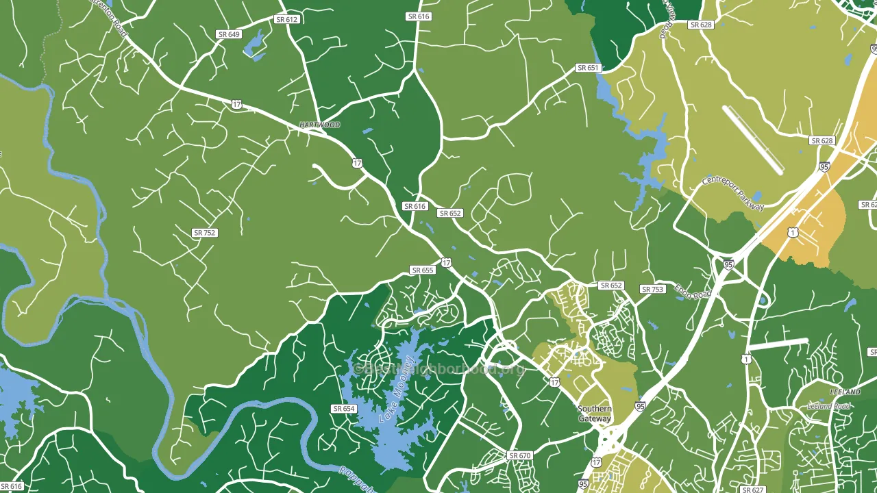 22406, VA block-group voter-turnout map