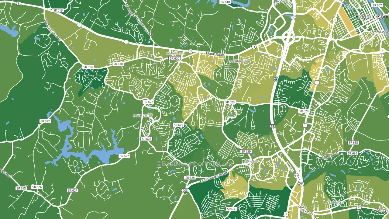 22407, VA block-group voter-turnout map