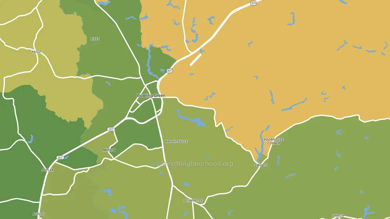 22427, VA block-group voter-turnout map