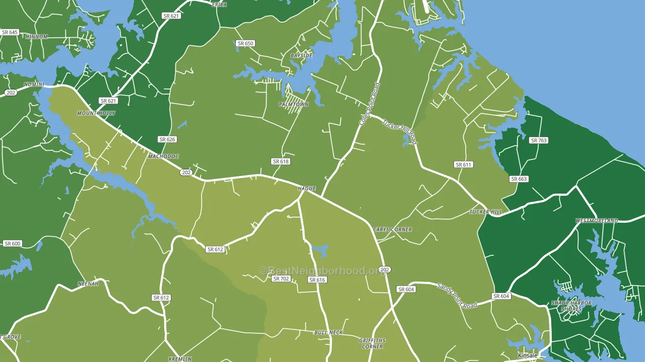 22469, VA block-group voter-turnout map