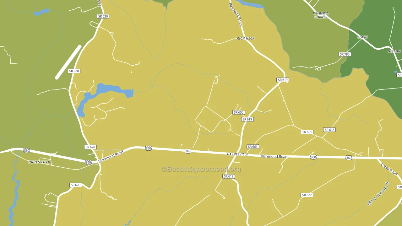 22472, VA block-group voter-turnout map