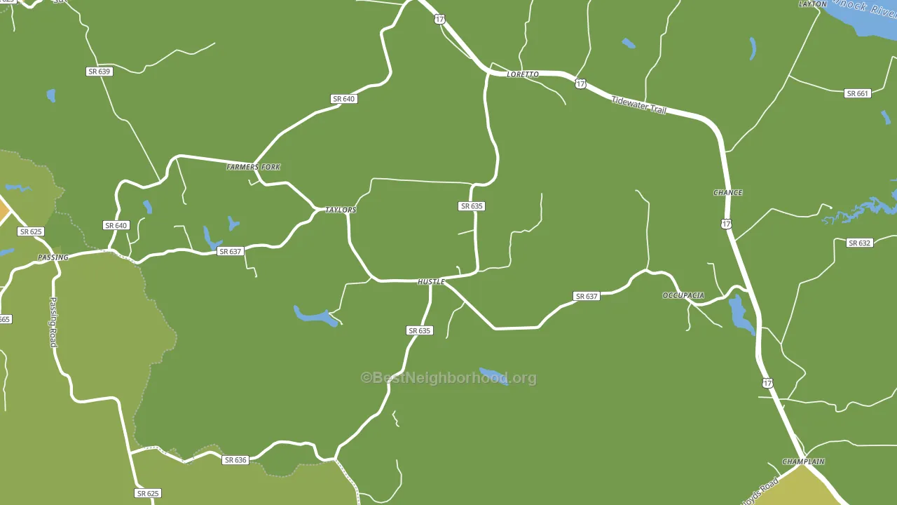 22476, VA block-group voter-turnout map