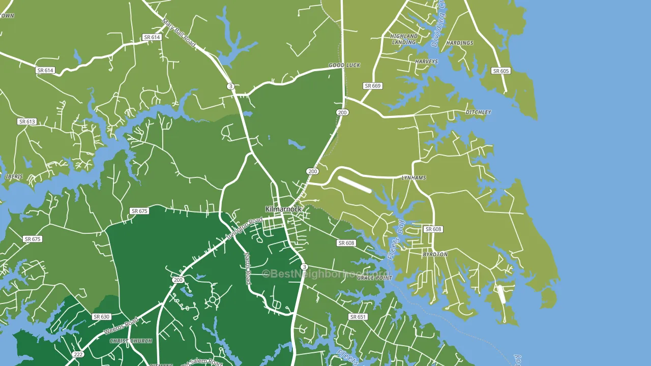 22482, VA block-group voter-turnout map