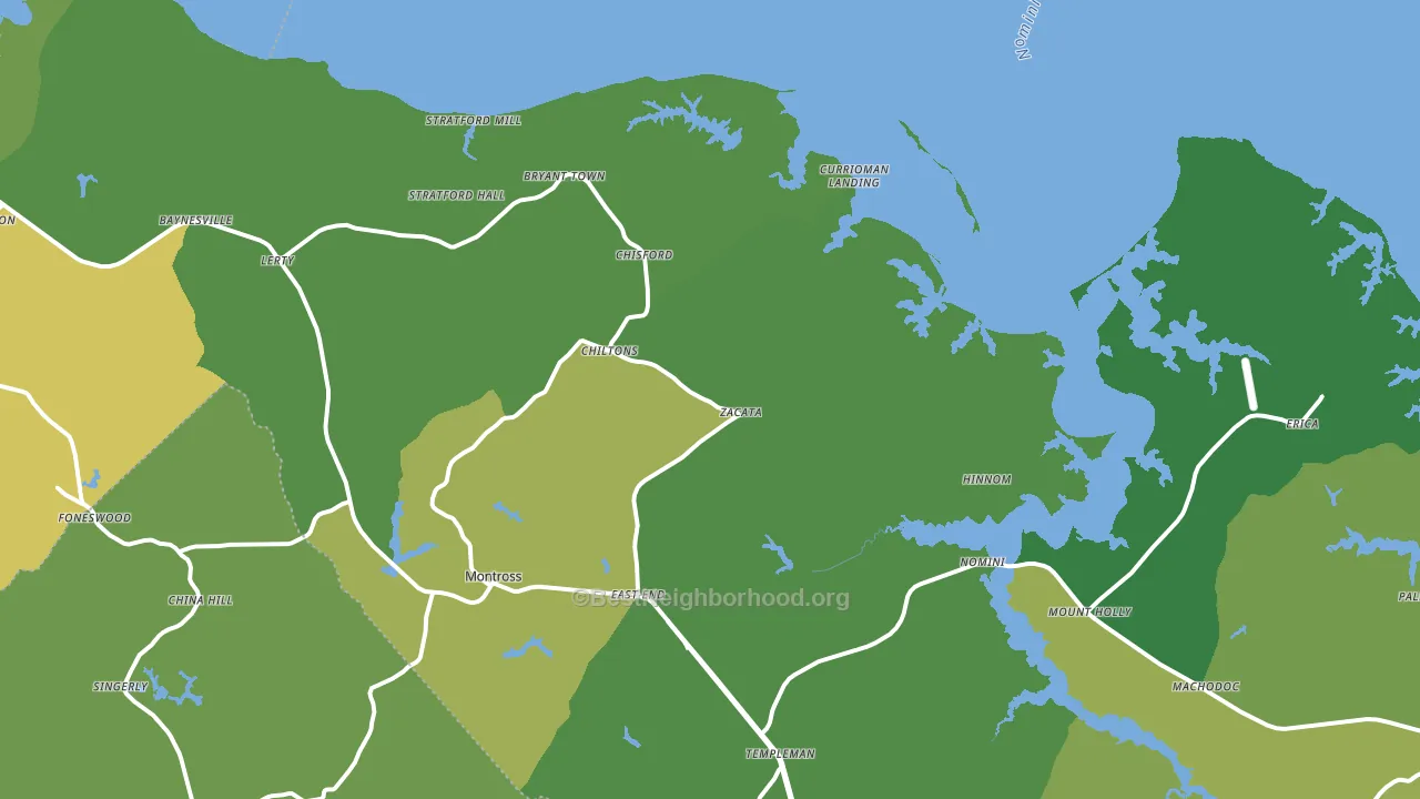 22520, VA block-group voter-turnout map