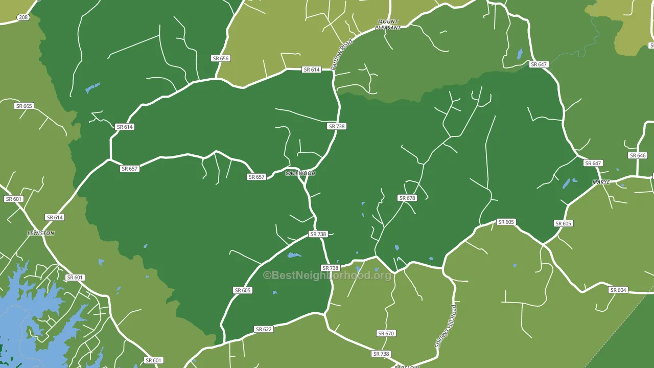22534, VA block-group voter-turnout map
