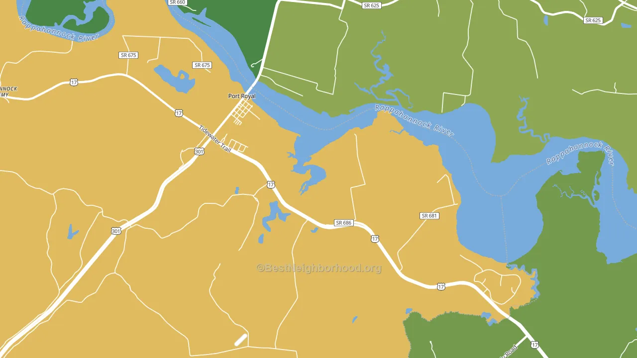 22535, VA block-group voter-turnout map