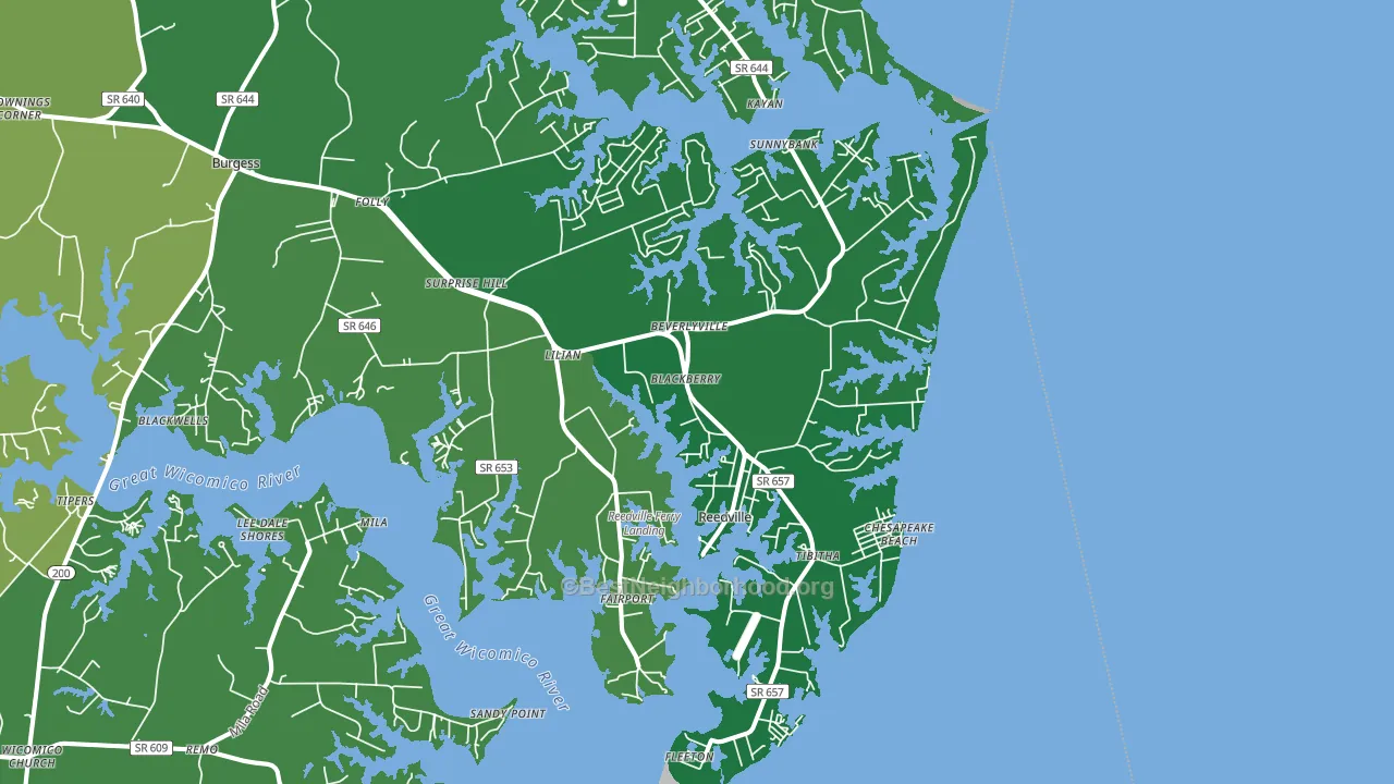 22539, VA block-group voter-turnout map