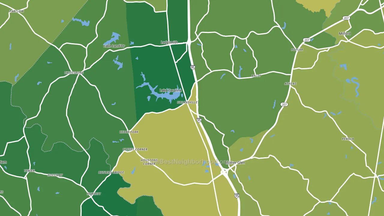 22546, VA block-group voter-turnout map