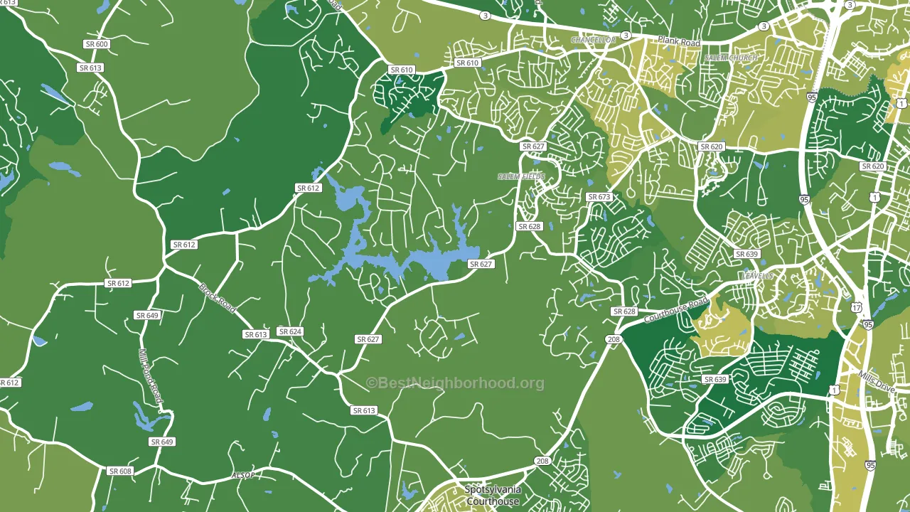 22553, VA block-group voter-turnout map