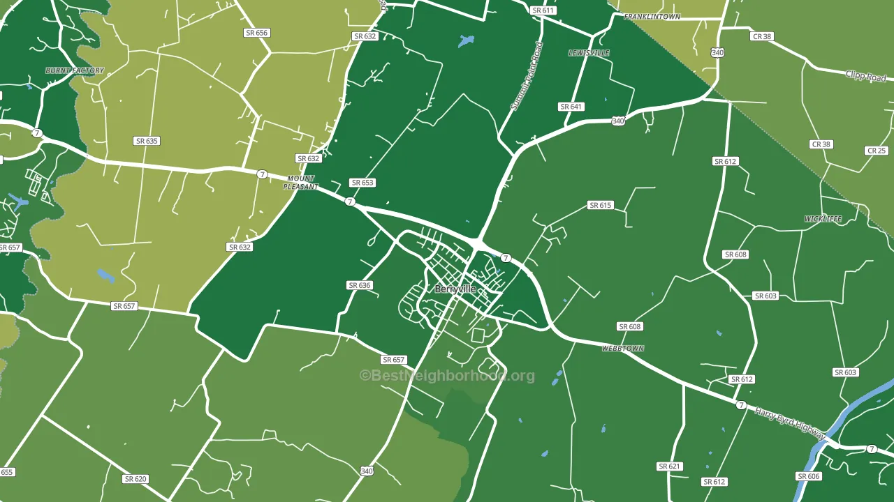 22611, VA block-group voter-turnout map