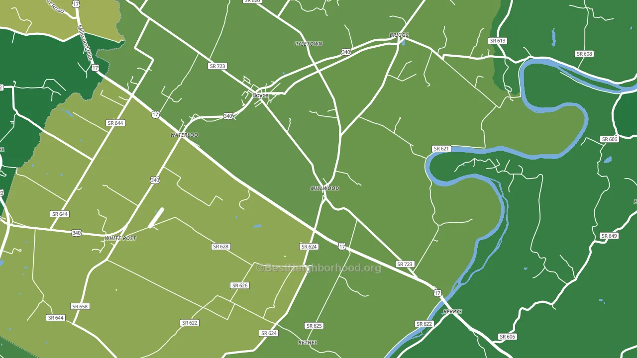 22620, VA block-group voter-turnout map
