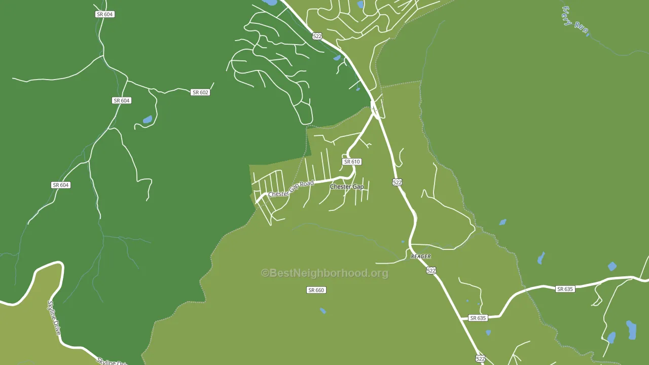 22623, VA block-group voter-turnout map