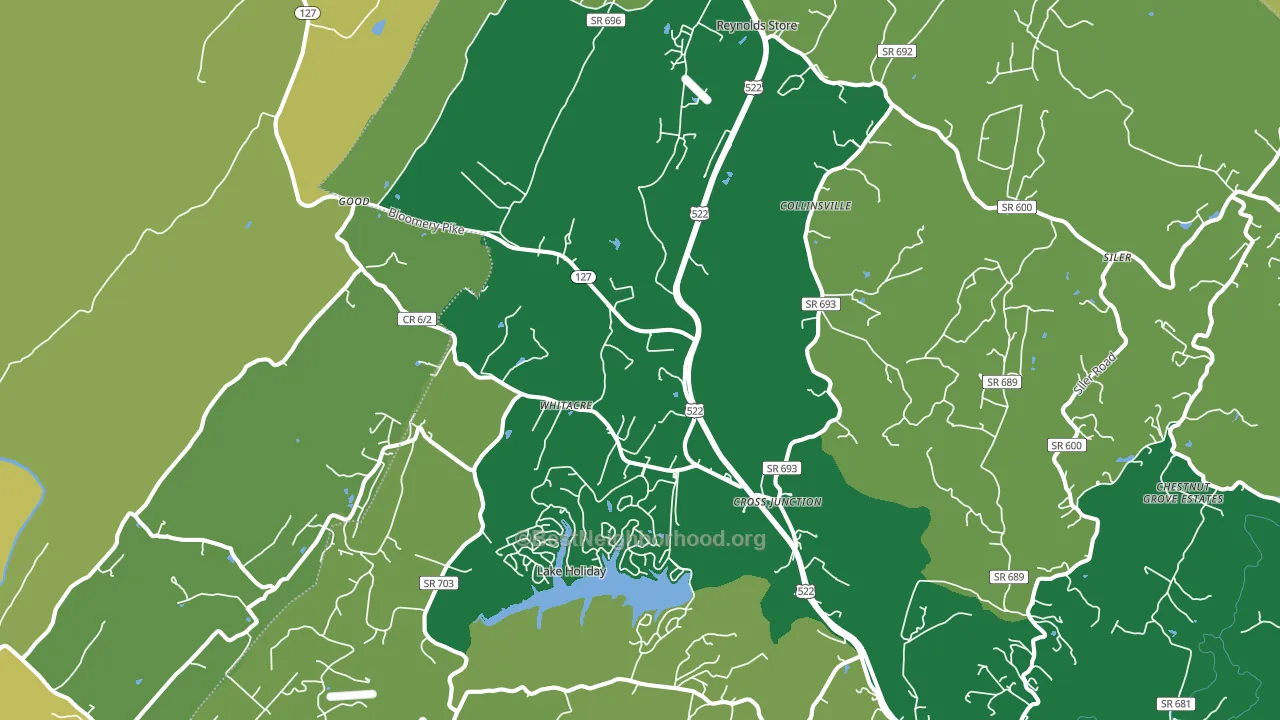 22625, VA block-group voter-turnout map