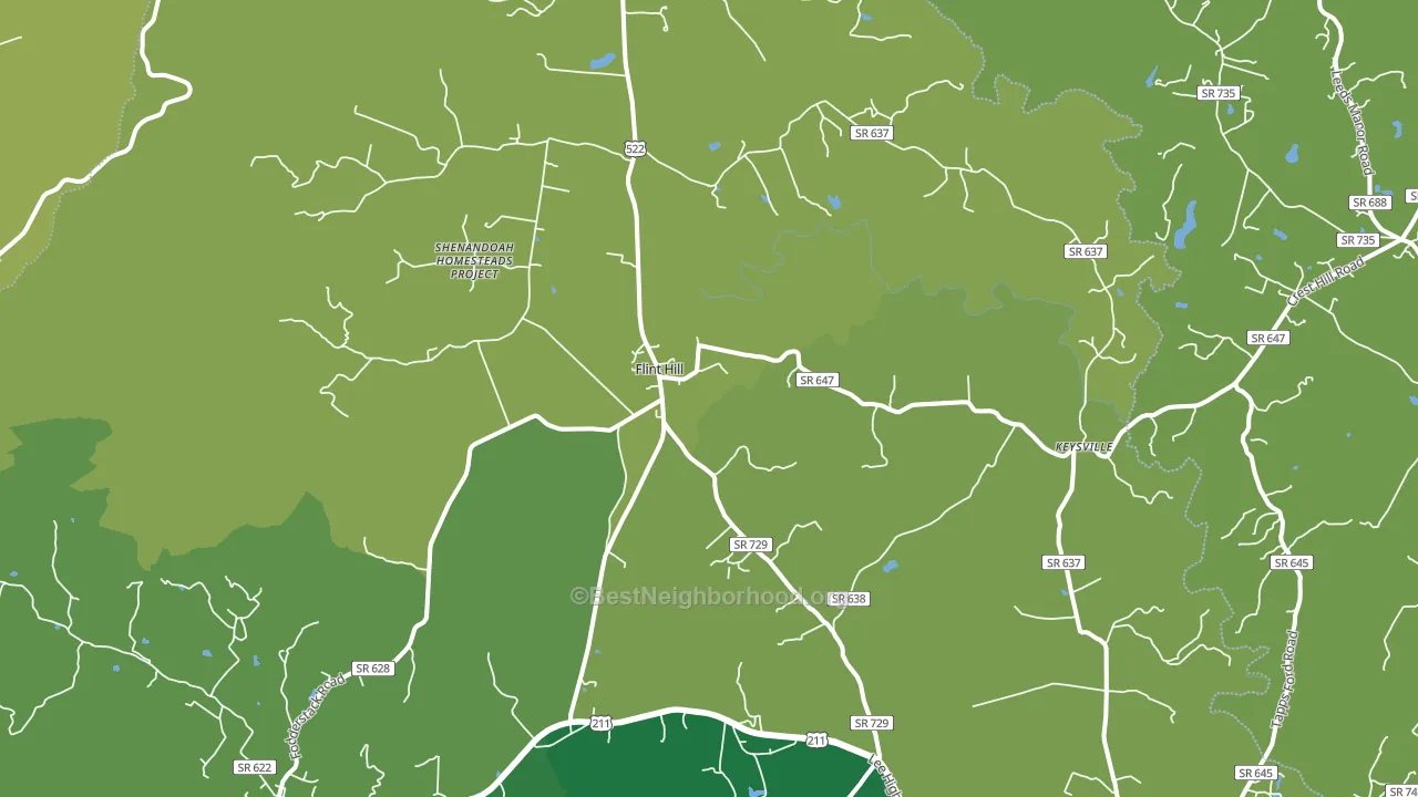 22627, VA block-group voter-turnout map