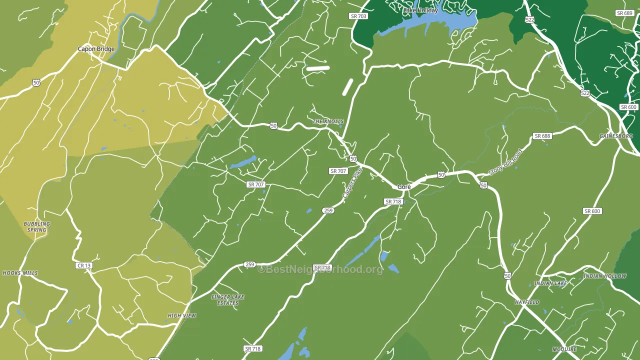 22637, VA block-group voter-turnout map