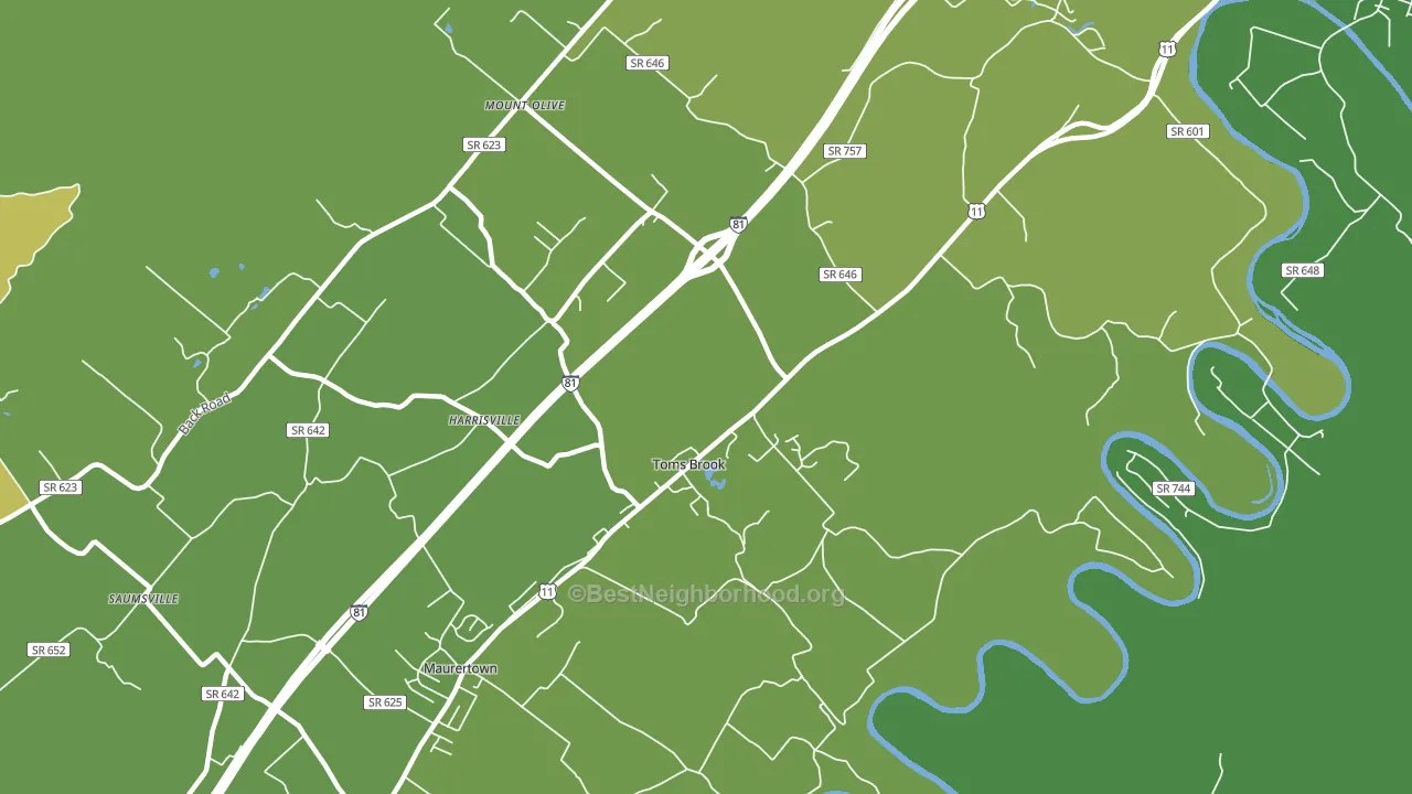 22660, VA block-group voter-turnout map